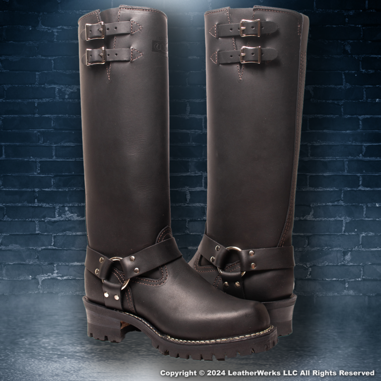 Wesco Harness 16 Inch Leather Lined Black Main